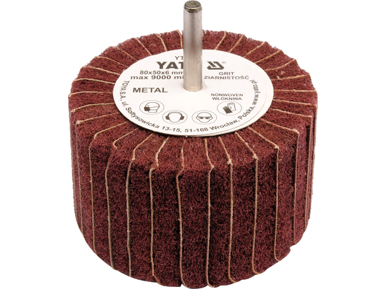 PERIE ABRAZIVĂ CIRCULARĂ CU TIJĂ 80X50X6MM, P60