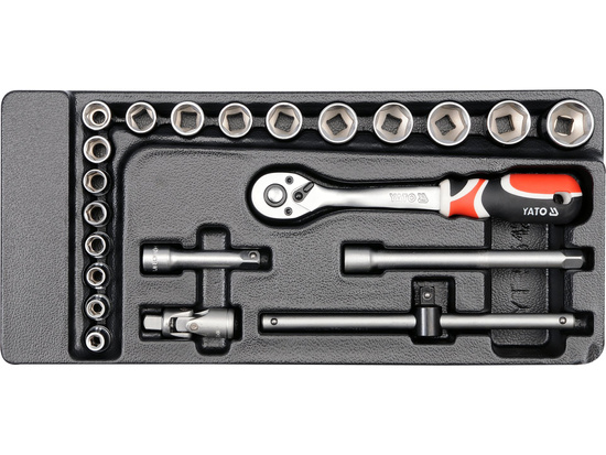 SET TUBULARE + CLICHET 3/8'', PENTRU YT-55300