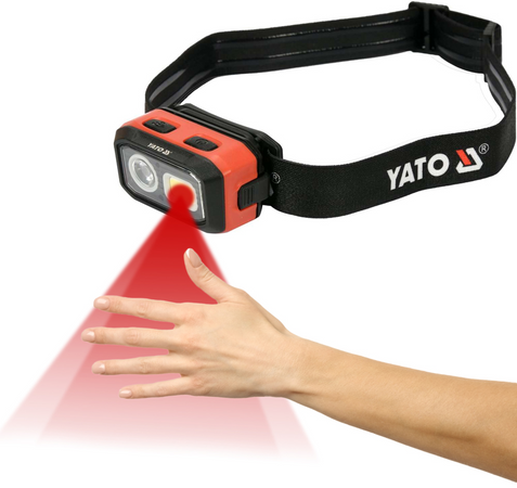 LAMPĂ FRONTALĂ CU SENZOR DE MIȘCARE, 500LM