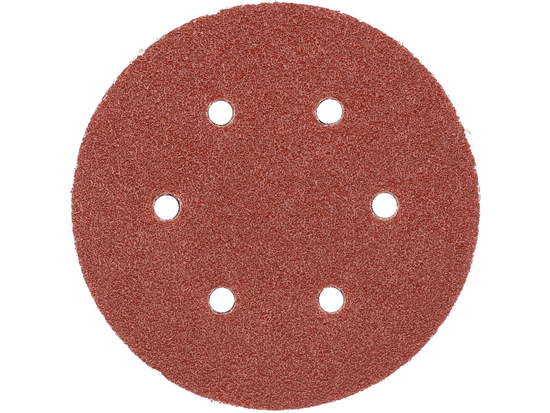 SET 50 DISCURI ABRAZIVE VELCRO, 150MM, 6 GĂURI, P40