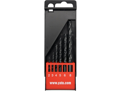 SET BURGHIE METAL HSS, 6 BUC, 2-8MM