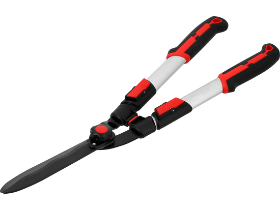 FOARFECĂ TELESCOPICĂ PENTRU GARD VIU CU LAMĂ ONDULATĂ, MÂNER ALUMINIU