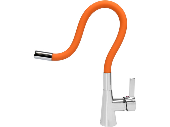 BATERIE DE BUCĂTĂRIE CU FURTUN FLEXIBIL, PORTOCALIU