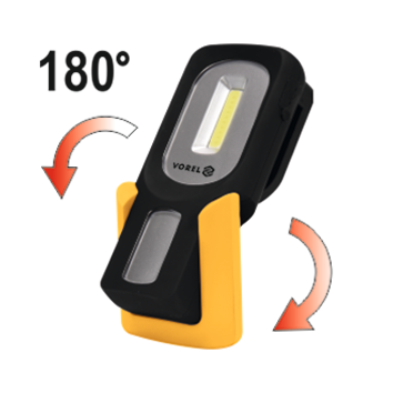LAMPĂ DE MÂNĂ ROTATIVĂ COB LED 3W.