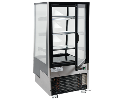 VITRINĂ FIRGORIFICĂ CU REFRIGERARE 350L - NEGRU