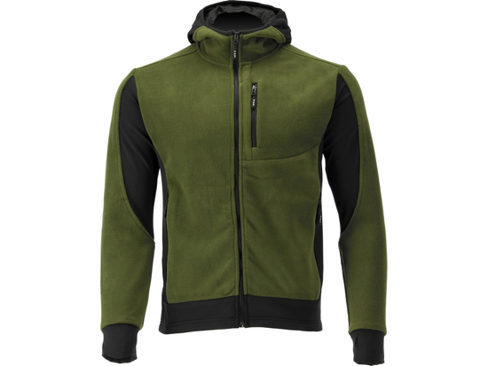 JACHETA FLEECE CU GLUGA SARNA VERDE M
