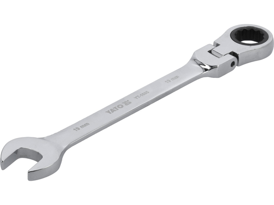 CHEIE COMBINATĂ CU CLICHET ȘI CAP FLEXIBIL 19MM