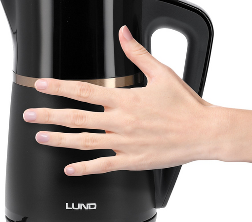 FIERBĂTOR ELECTRIC 1,7L, CONTROLUL TEMPERATURII, NEGRU