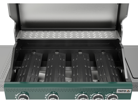 GRĂTAR GAZ ITAMI 4+1, 14,5KW, VERDE