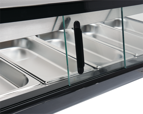 VITRINĂ FIRGORIFICĂ 5X1/2GN, 180X42.6X29.6CM