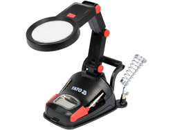 LUPĂ CU SUPORT PENTRU MASĂ 3X/4.5X, CU ILUMINARE LED