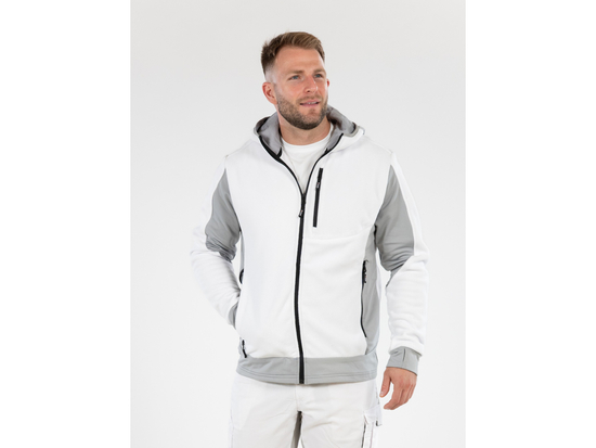 JACHETA FLEECE CU GLUGA SARNA ALBA 3XL