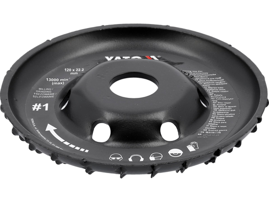 DISC RAȘPEL PENTRU POLIZOR UNGHIULAR, 120MM, NR1