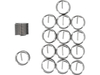 INSERȚIE SPIRALATĂ PENTRU REPARAT FILETE M10X1.0X15MM, 15 BUC