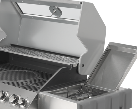 GRĂTAR PE GAZ ITAMI 6+1 ARZĂTOARE, 20.5KW, CAPAC CU GEAM