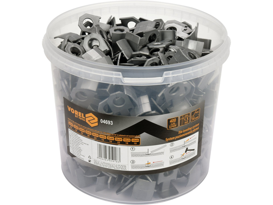 CLIPS 1.5MM PENTRU SISTEM NIVELARE PLĂCI, 400 BUC