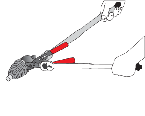 CLEȘTE STRÂNGERE COLIER ARTICULAȚII, 235MM
