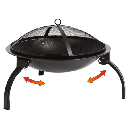 GRĂTAR GRĂDINĂ CU GRILAJ, 56CM