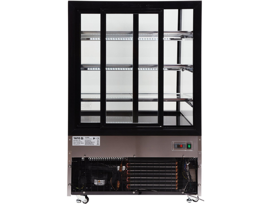 VITRINĂ FIRGORIFICĂ CU REFRIGERARE 500L - NEGRU