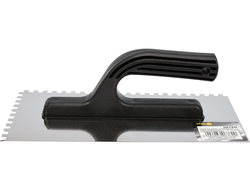 GLETIERĂ INOX CRESTATĂ 270X125MM, 6X6MM