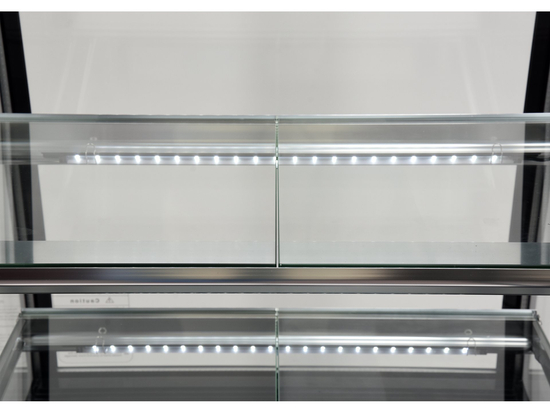 VITRINĂ FIRGORIFICĂ CU REFRIGERARE 350L - NEGRU