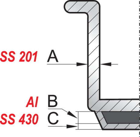 OALĂ JOASĂ CU CAPAC 32X22CM, 17L