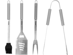 SET GRĂTAR 4 PIESE, OȚEL INOXIDABIL