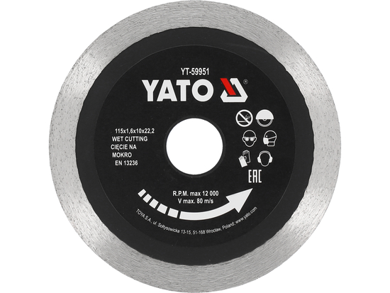 DISC DIAMANTAT 115MM, PENTRU CERAMICĂ