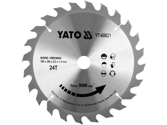 DISC CIRCULAR PENTRU LEMN 185X24TX20MM