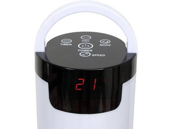 VENTILATOR TURN, AFIȘAJ LED, 50W, ÎNĂLȚIME 81CM