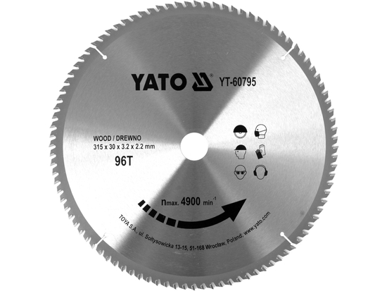 DISC CIRCULAR PENTRU LEMN 315X96TX30MM