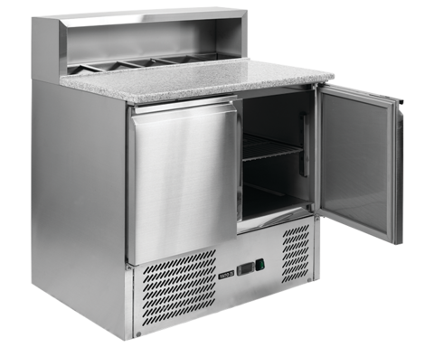 MASĂ RECE CU BLAT DE GRANIT ȘI EXTENSIE, 2 UȘI, 240L