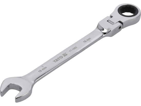 CHEIE COMBINATĂ CU CLICHET ȘI CAP FLEXIBIL 16MM