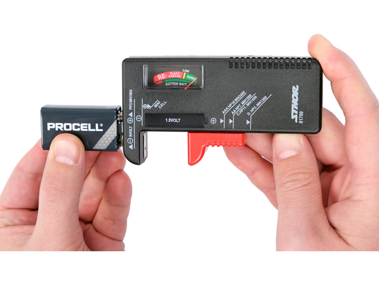 TESTER PENTRU BATERII DE 1.5V ȘI 9V