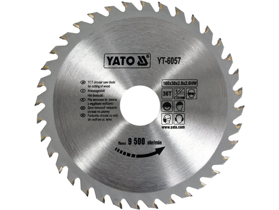 DISC FIERĂSTRĂU WOLFR. PENTRU LEMN 160X36TX30MM