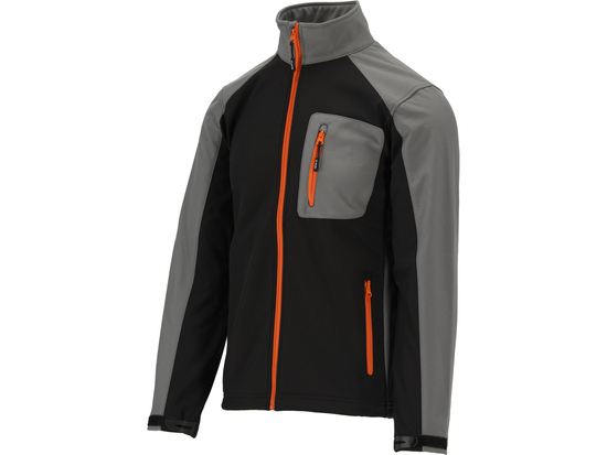 JACHETĂ SOFTSHELL, NEGRU/GRI, M