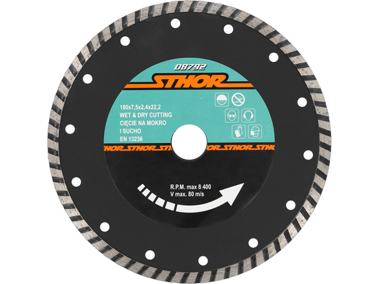 DISC DIAMANTAT TURBO 180X2.4MM H7,5