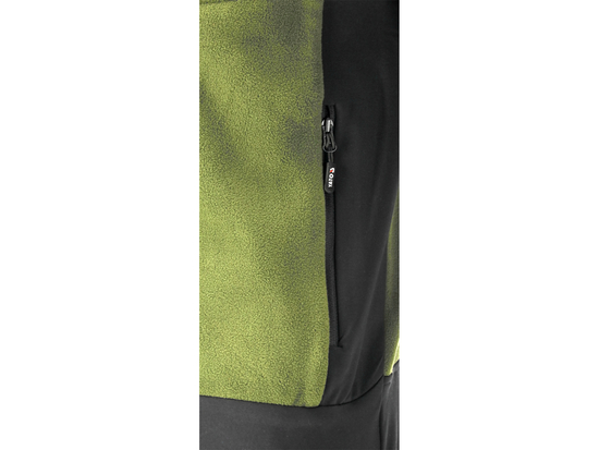 JACHETA FLEECE CU GLUGA SARNA VERDE 3XL