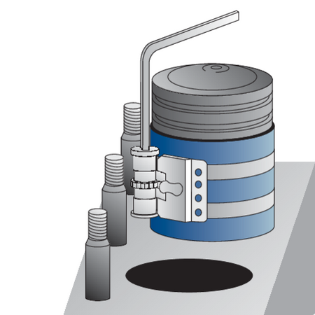 PRESĂ SEGMENȚI AUTO 90-175MM, H=100MM