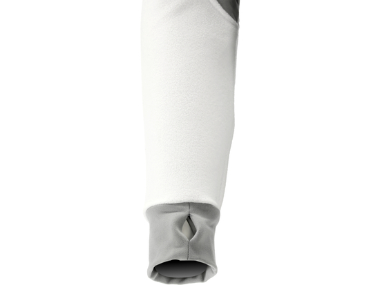 JACHETA FLEECE CU GLUGA SARNA ALBA 2XL