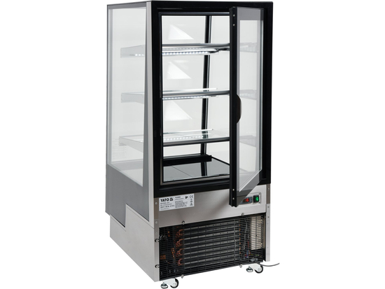 VITRINĂ FIRGORIFICĂ CU REFRIGERARE 350L - NEGRU