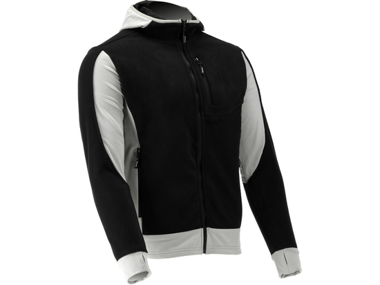 JACHETA FLEECE CU GLUGA SARNA NEAGRU 2XL