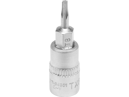 BIT TORX T8, CU ADAPTOR 1/4'', 37MM