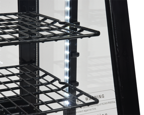 VITRINĂ FIRGORIFICĂ DE PREZENTARE, 100L 68X45X67CM - NEGRU