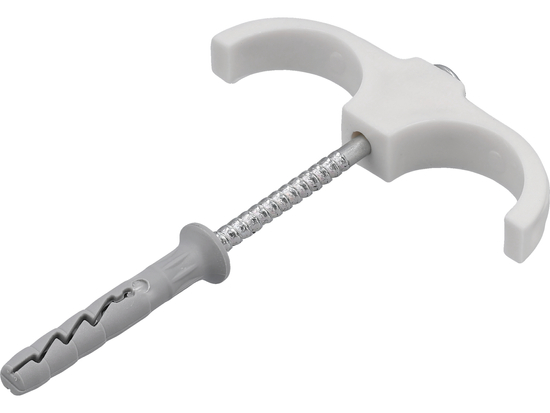 SET 4 CÂRLIGE DUBLE, CU DIBLURI, PENTRU ȚEVI 15-28MM