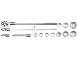 TRUSĂ CHEI TUBULARE CU CLICHET 3/4'', 15 BUC