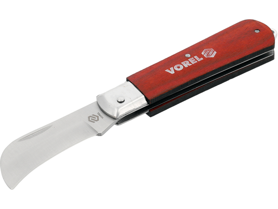 CUȚIT SECERĂ MÂNER LEMN 75MM