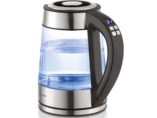 FIERBĂTOR, CANĂ DE STICLĂ, 1,7L, CONTROLUL TEMPERATURII