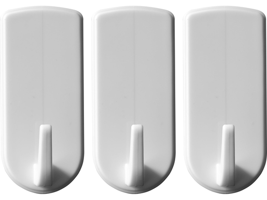 CÂRLIGE CU DUBLU ADEZIV 3 BUC