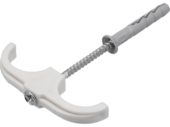 SET 4 CÂRLIGE DUBLE, CU DIBLURI, PENTRU ȚEVI 15-28MM